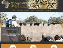 Tablet Screenshot of echoafricasafaris.com